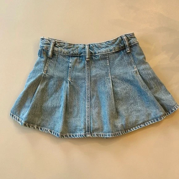 We The Free Blue Denim Mini Skirt - Picture 5 of 8